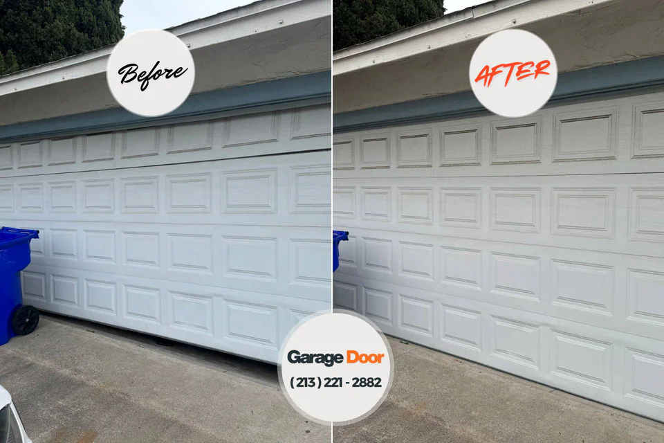 Before and after: garage door company Anderson Creek, NC